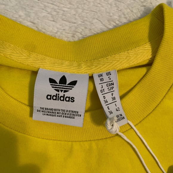 Adidas yellow tree foil tee - Picture 6 of 7